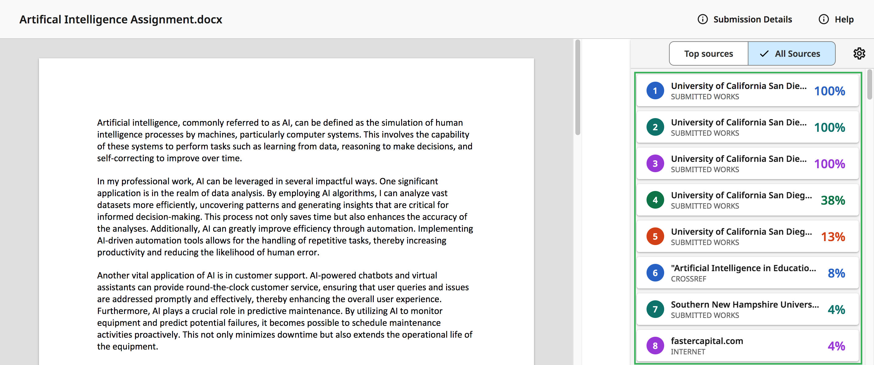 How to view your Turnitin plagiarism score for an assignment (Students ...